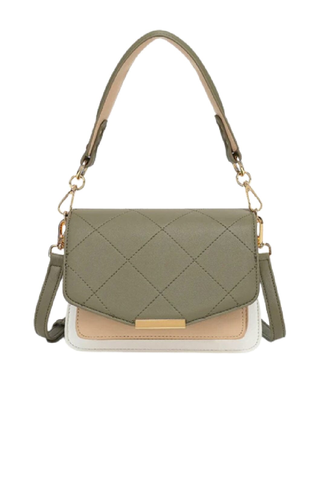 Noella Blanca Multi Compartment Bag army white beige