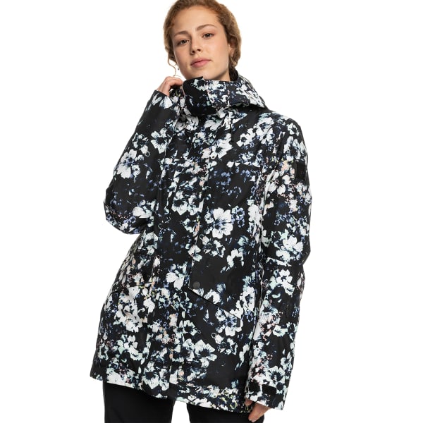 Veste de ski ROXY GORE-TEX GLADE PRINTED JK TRUE BLACK BLACK FLOWERS