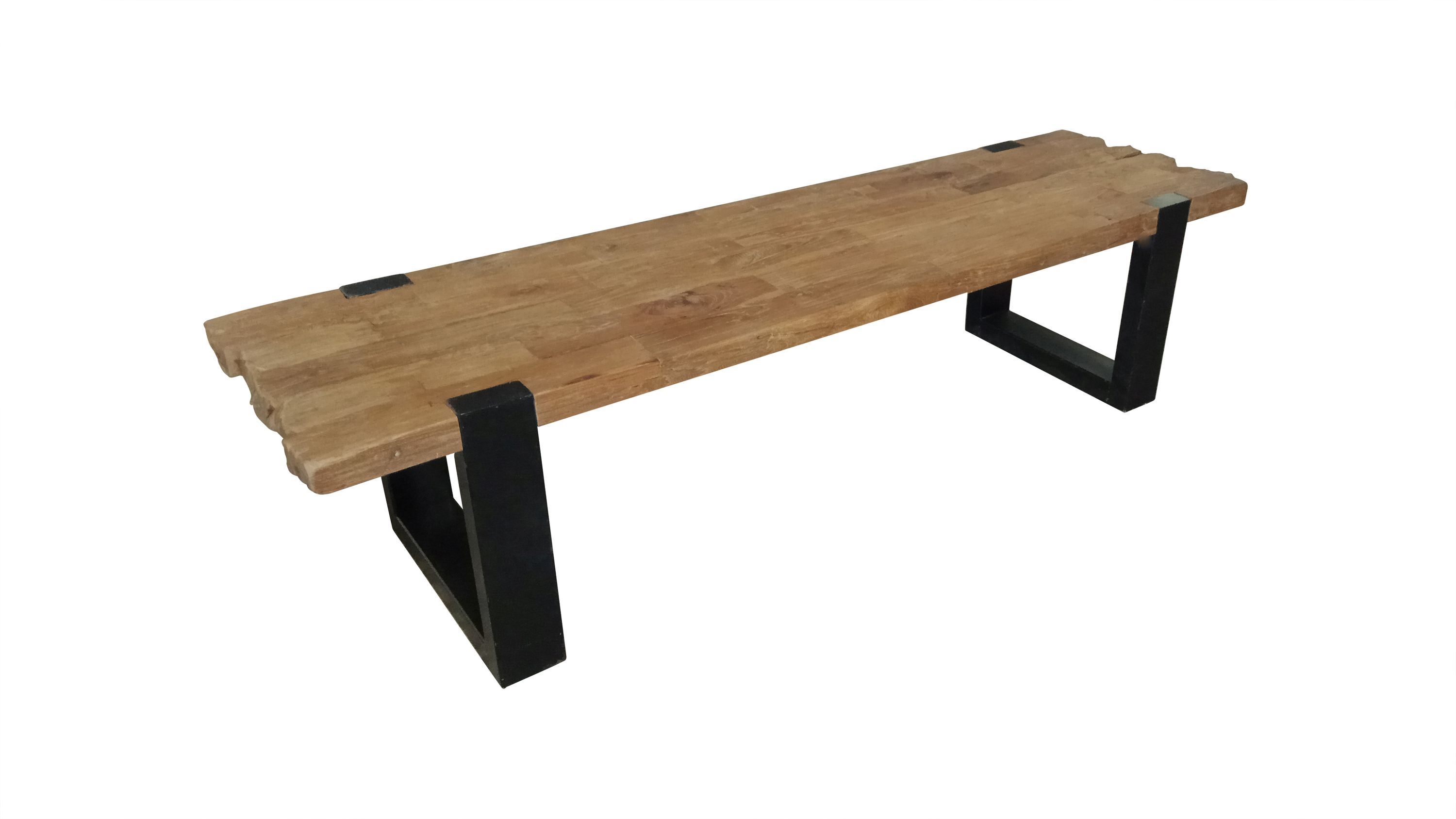 Couchtisch 130x60 Teak Holztisch Wohnzimmertisch Beistelltisch Sofatisch Tisch