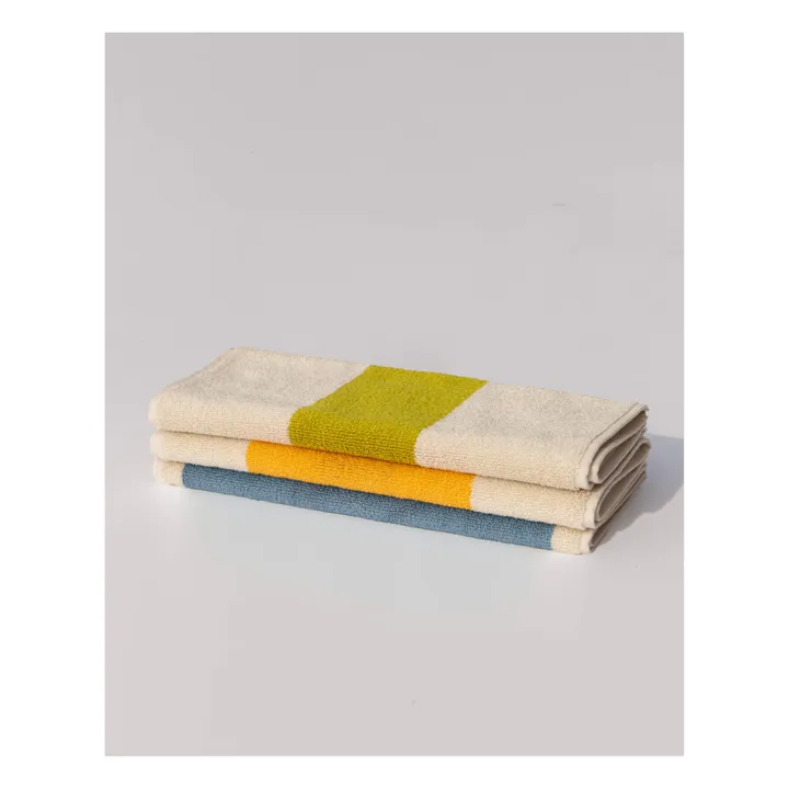 Suite 702 Serviette d'invité Martens & Martens - Set de 3 | Bleu