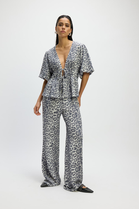 Refined Department grijze dames blouse