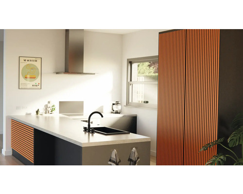 Fjordwall Akoestisch Paneel Linoleum Oranje 2400 x 600 x 20 mm