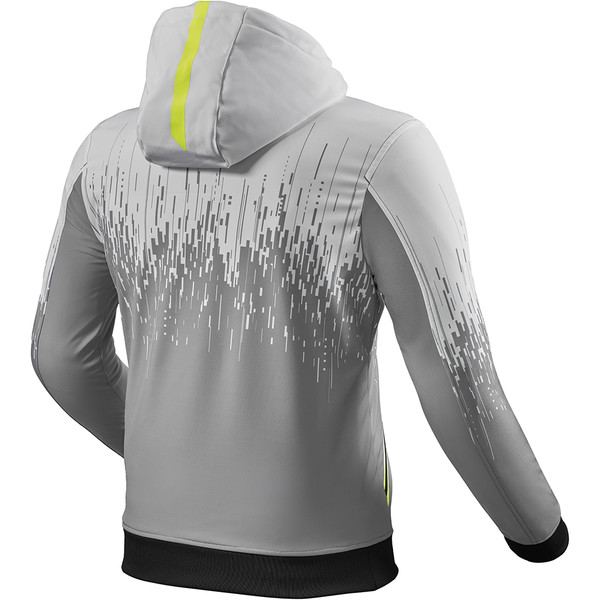 Rev'it - Sweat à capuche Quantum 2 WB Gris / Jaune fluo