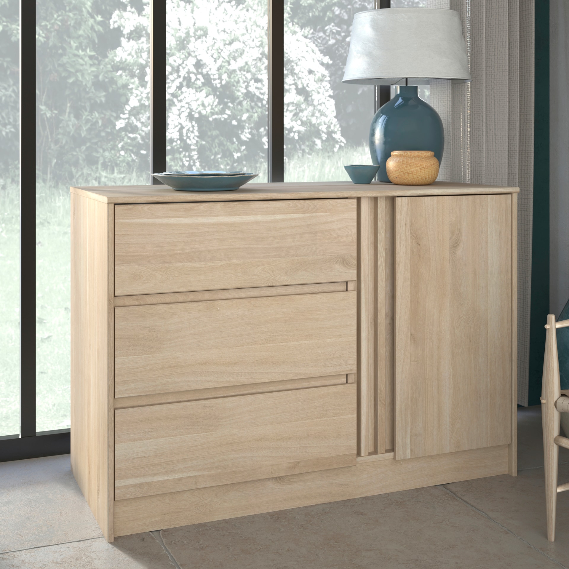 Parisot Kinder-Kommode ESCALE 5 braun