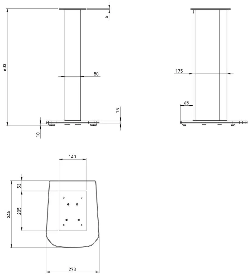 Focal Aria Stand S900 (la paire) Pieds pour enceintes