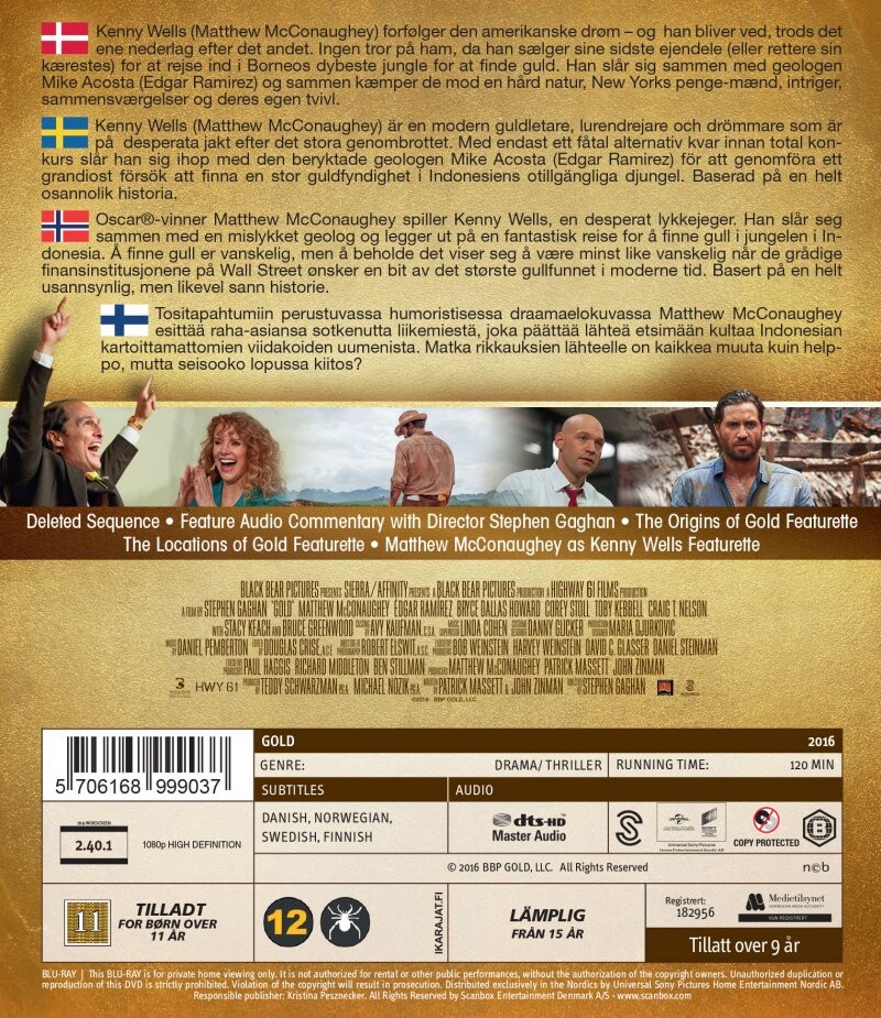 Gold - Blu-Ray