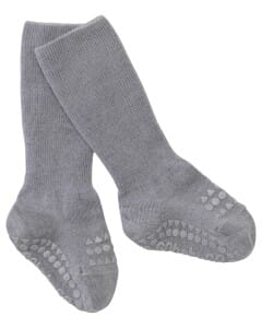 Non Slip Socks Wool Grey Melange - GoBabyGo - Rumpetroll