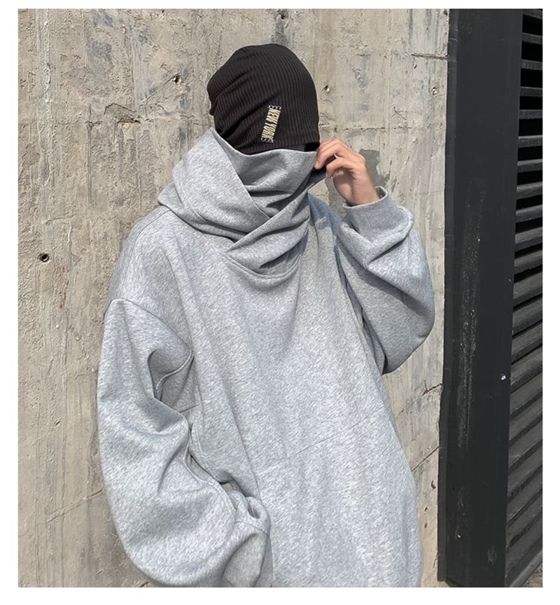 emeisa - Effen hoodie met col