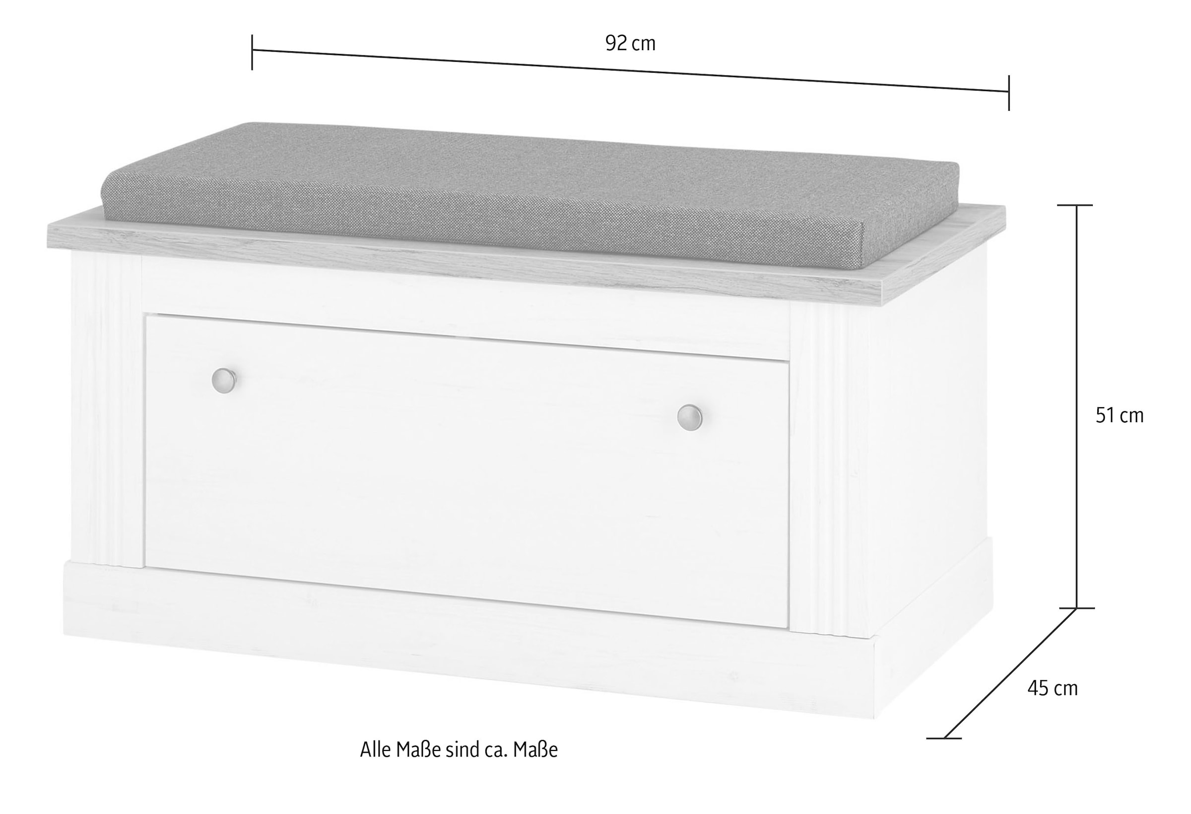 Home affaire Garderoben-Set »WESTMINSTER BESTSELLER!« Schuhbank, Wandpaneel, Garderobenschrank, 3 Stk. tlg.