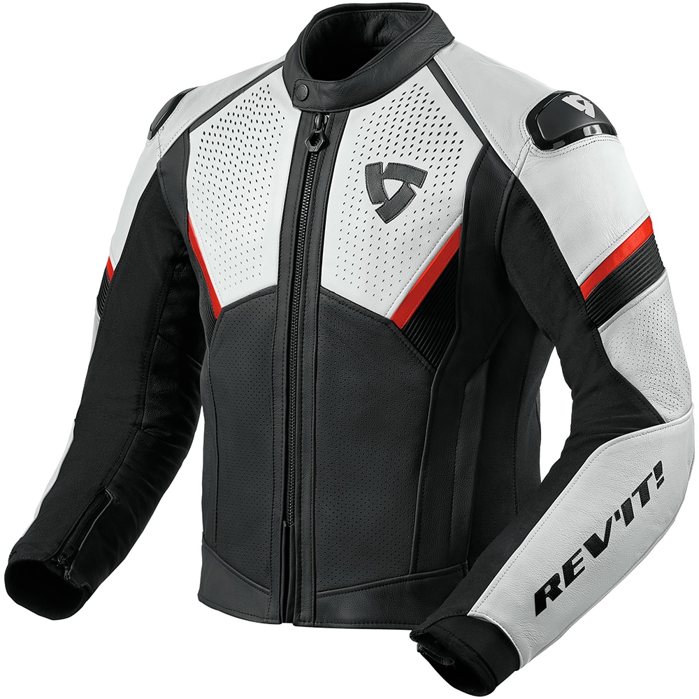 Rev'it - Blouson Matador Noir / Blanc / Rouge fluo