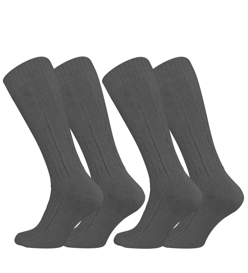 Cotton Prime® Unisex Trachtensocken 2 Paar, mit Zopfmuster
