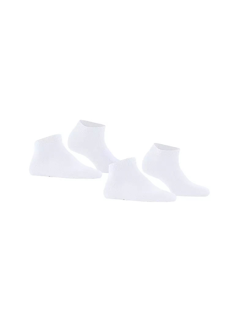 FALKE  Sneakersocken Happy 2er Pkg Weiss weiss