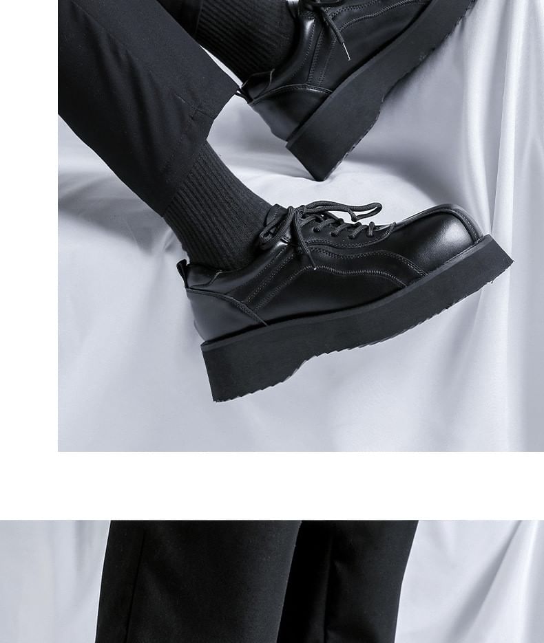 VEAZ - Platform veterschoenen van imitatieleer