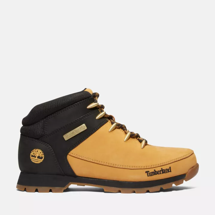 Bota de caminhada Euro Sprint para homem, na cor amarela.