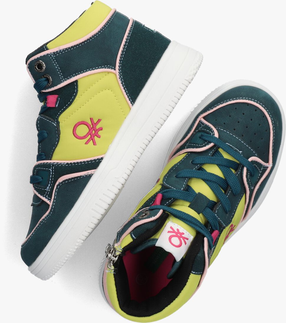BENETTON groene benetton hoge sneaker rod mx