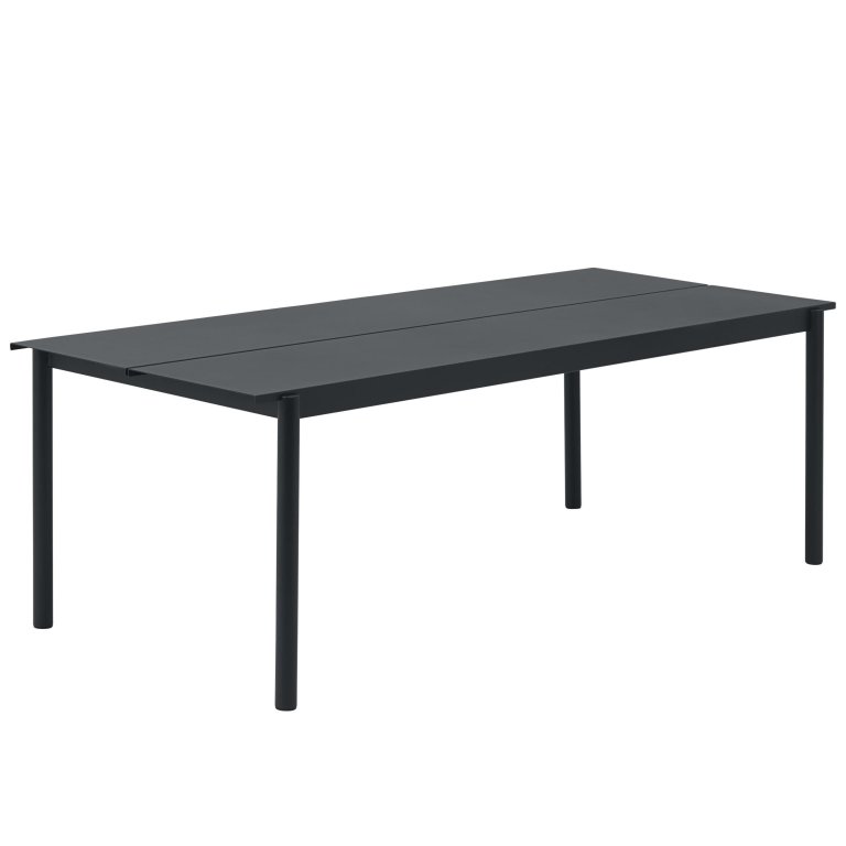 Muuto Linear Steel tuintafel 220x90 Black