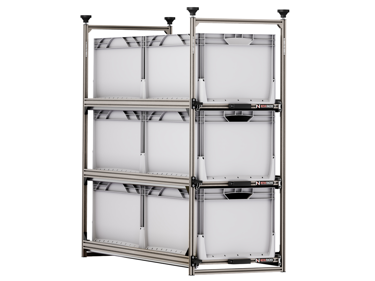 Nova Racks Serie M 3 Levels schuifopbergsysteem - 40x120x132 cm