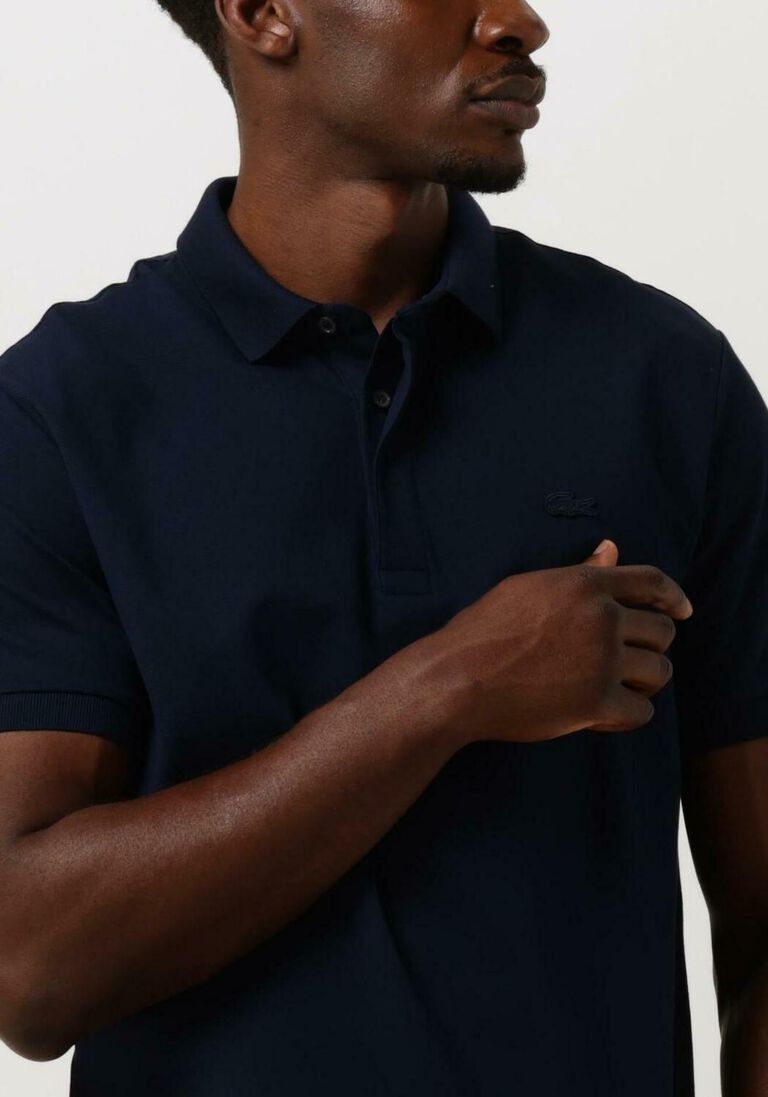 LACOSTE donkerblauwe lacoste polo 1hp3 men's s/s polo