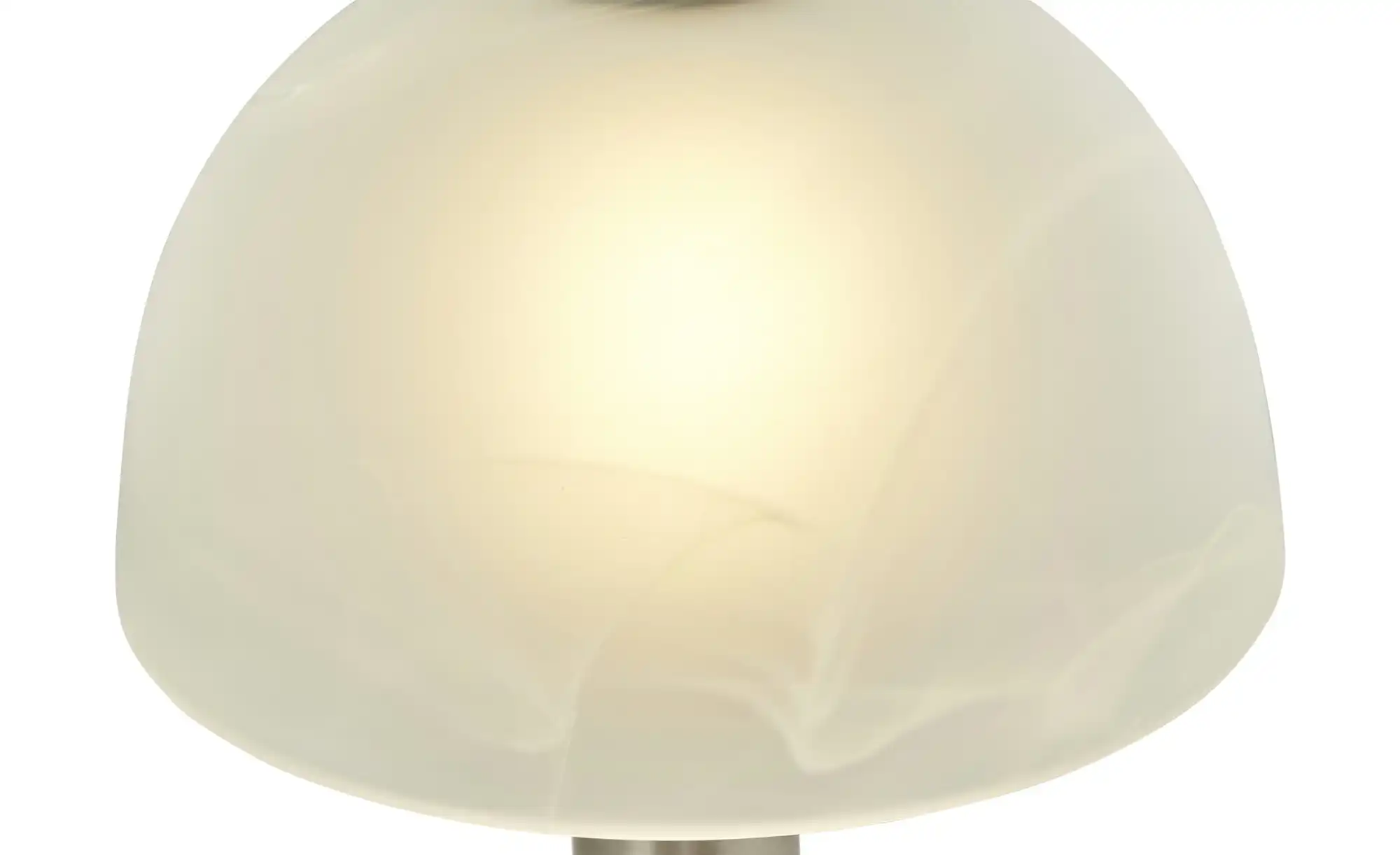 levelone Tischleuchte, Alabaster-Glas Weiß