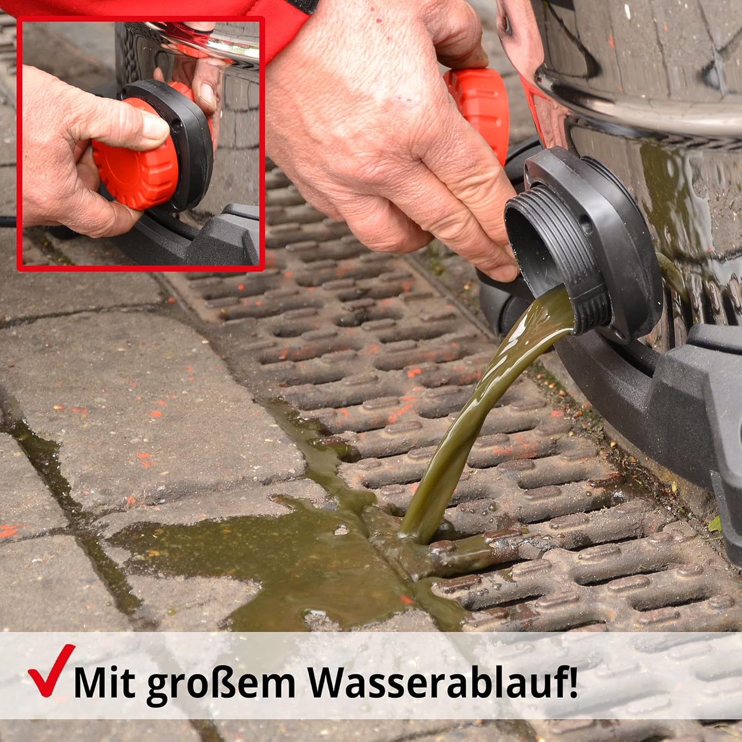 Hecht Nass und Trockensauger – starker Industriestaubsauger mit Steckdose – Einschaltautomatik – 35 Liter Behälter – Blasfunktion – umfangreiches Zubehör – mit & ohne Beutel - Nass Trockensauger