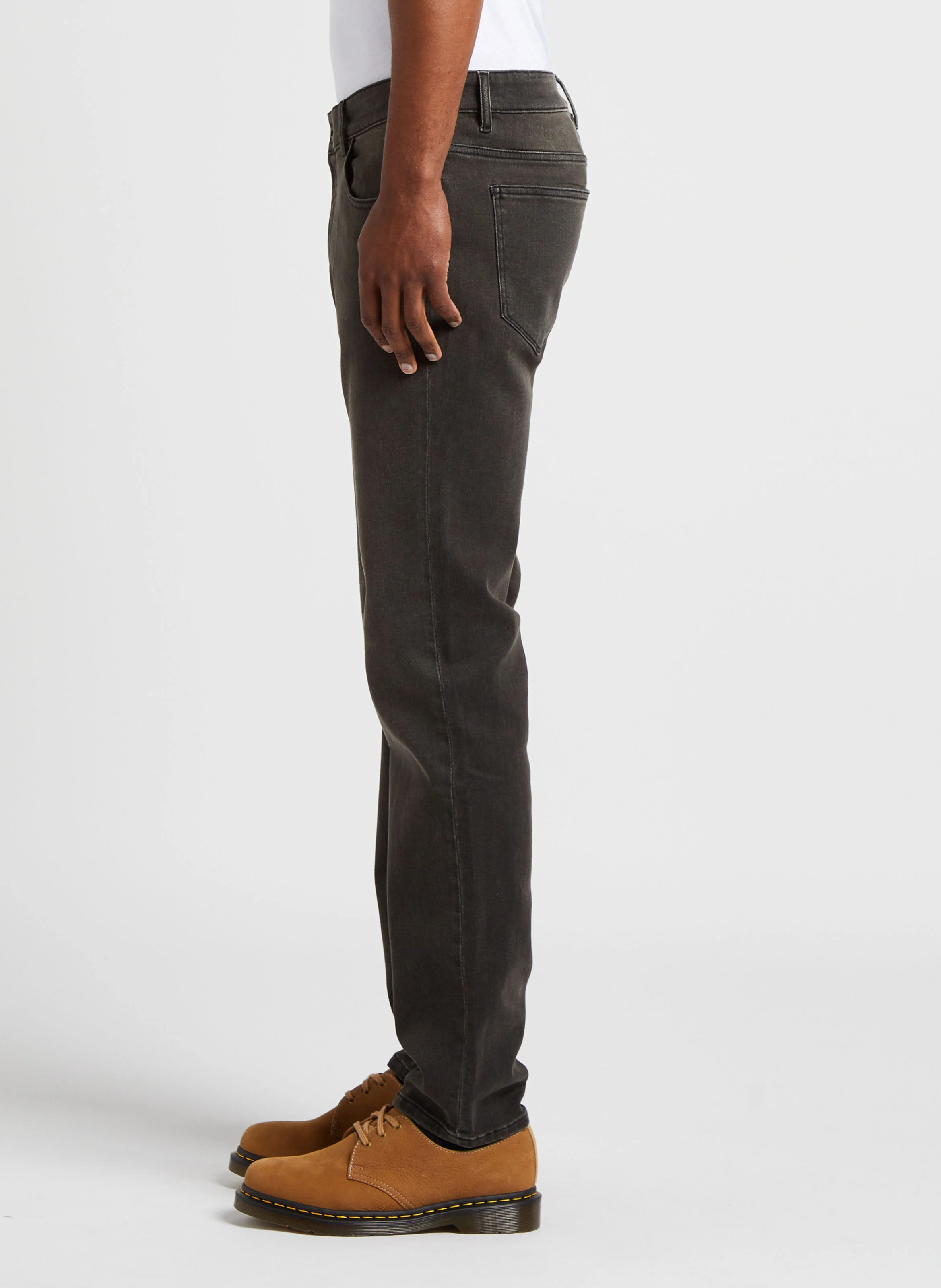 Jean slim en coton mélangé | Gris