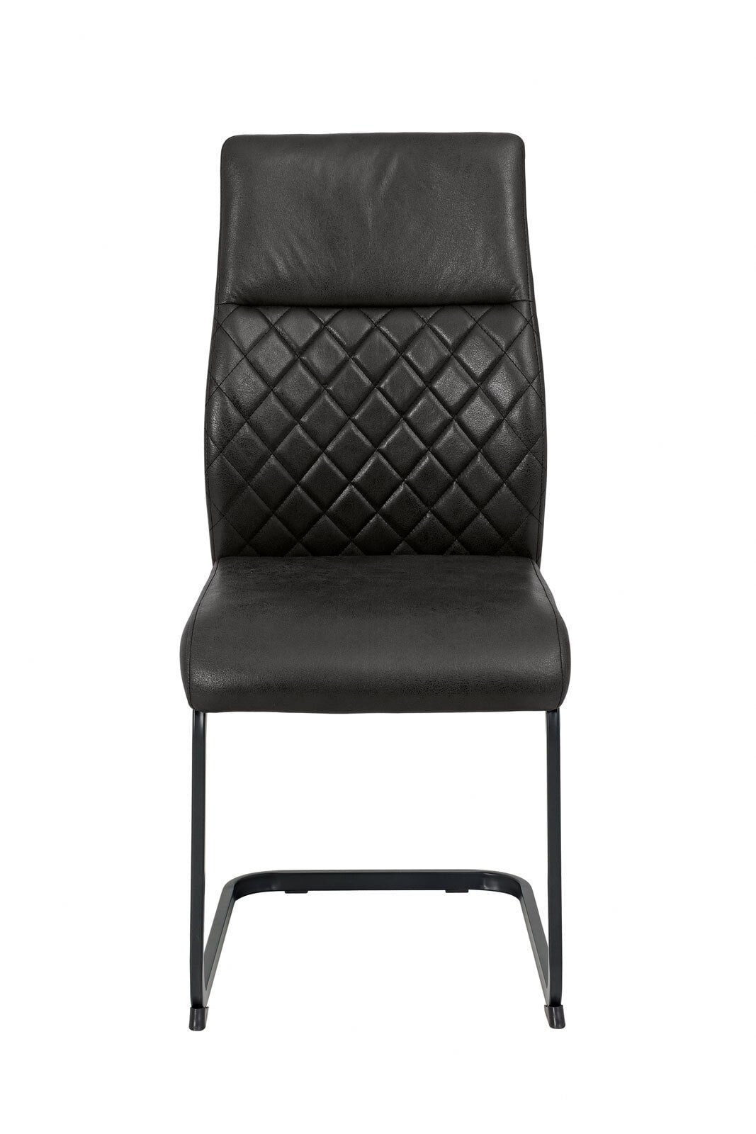 Stuhl Samira Mikrofaser Vintage Anthrazit / Gestell Grau pulverbeschichtet