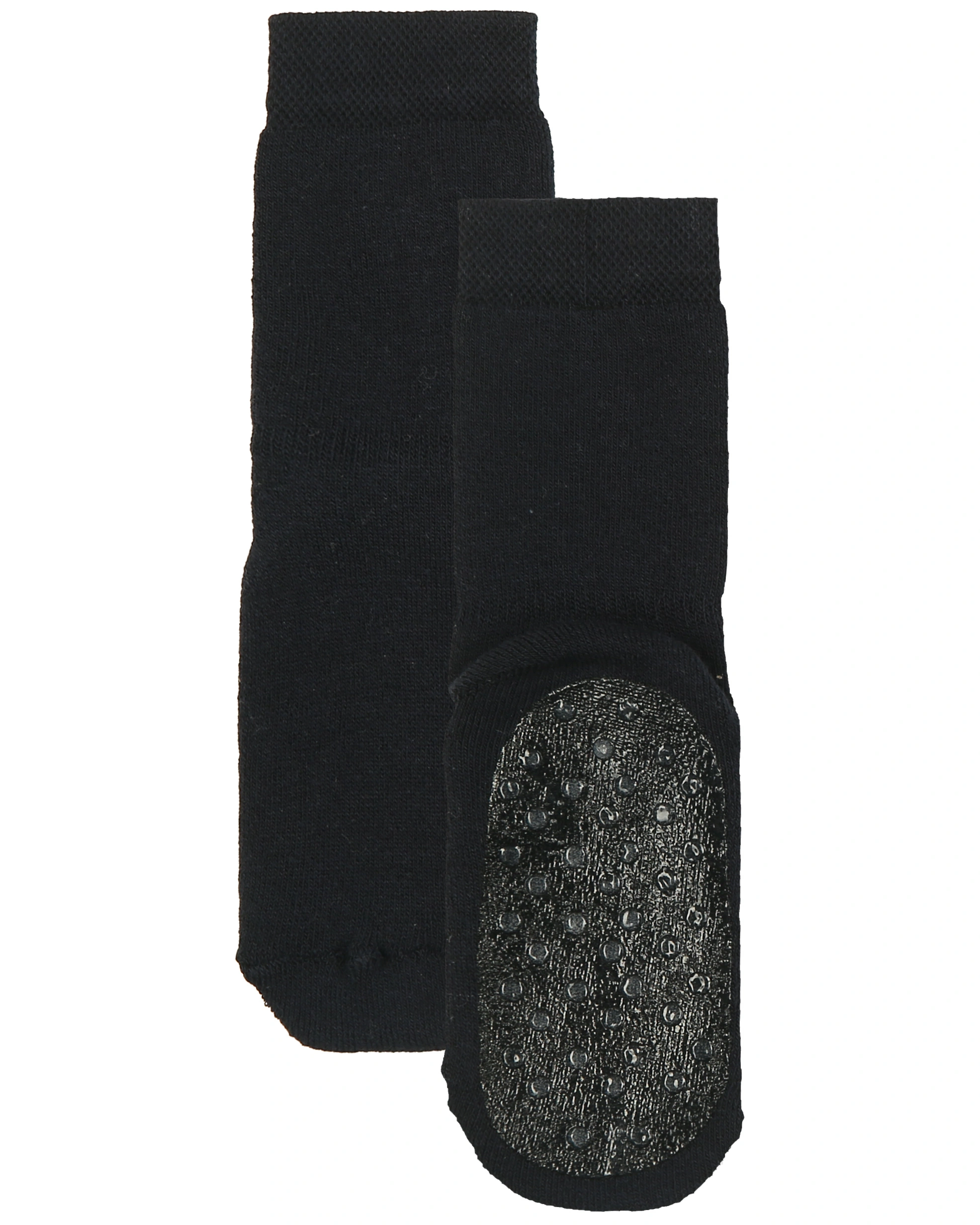 Stoppersocken UNI mit Vollsohle 2er-Pack in grau/marine