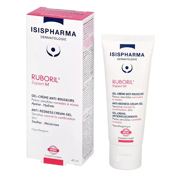 Isispharma Ruboril Expert M Gel Creme Anti-Vermelhidão para Pele Normal a Mista 40ml