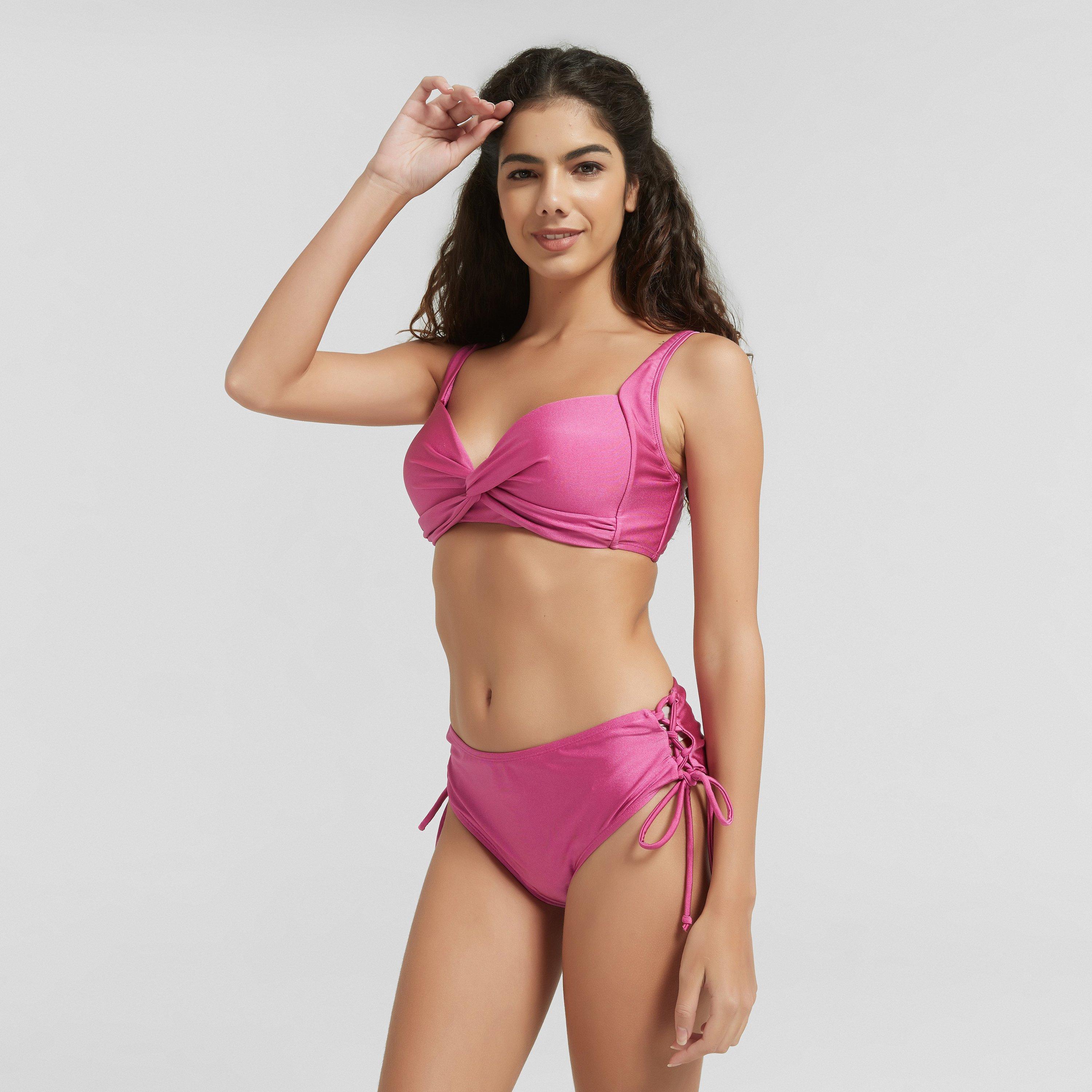 Be You BY Shimmer Plunge Bikni Top