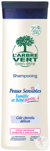Arbre Vert Shampoing Peau Sensible Famille Et Bébé Flacon 250ml