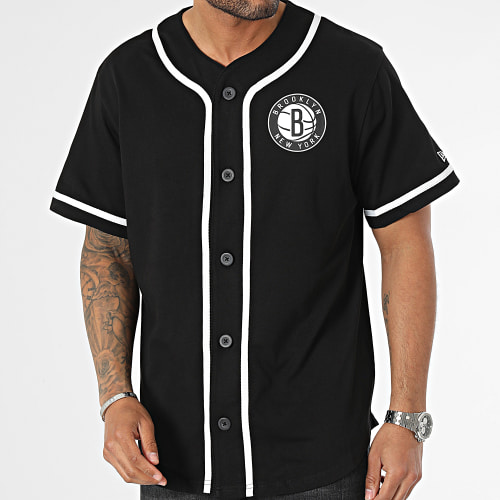 Chemise Manches Courtes Baseball NBA Brooklyn Nets 60357097 Noir