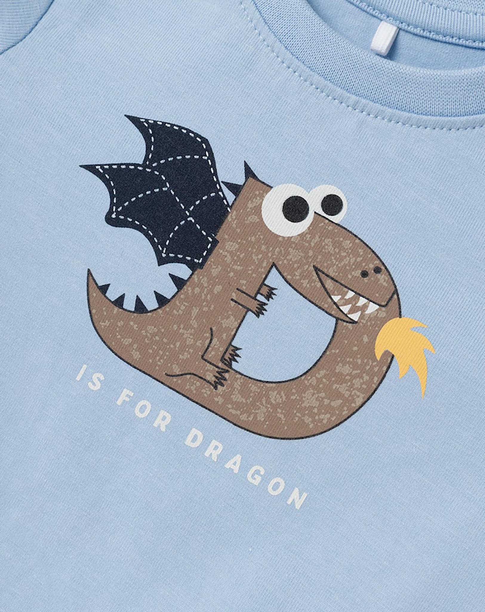 Langarmshirt NBMDICO DRAGON in chambray blue