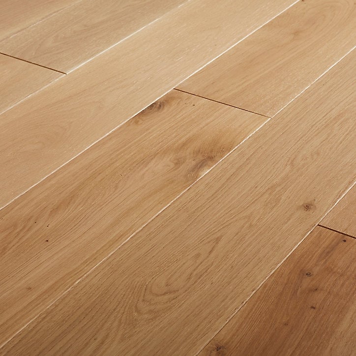 Parquet massif à coller Lulea L en chêne huilé naturel