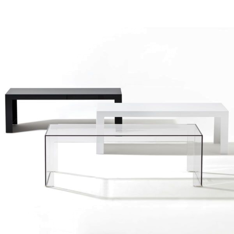 Kartell Invisible Side High bijzettafel salontafel transparant