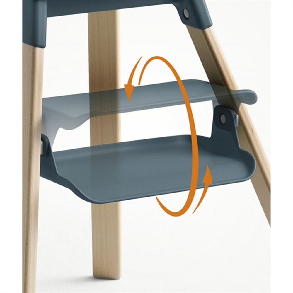 Clikk™ Højstol Fjord Blue - Stokke® → Luksusbaby.dk