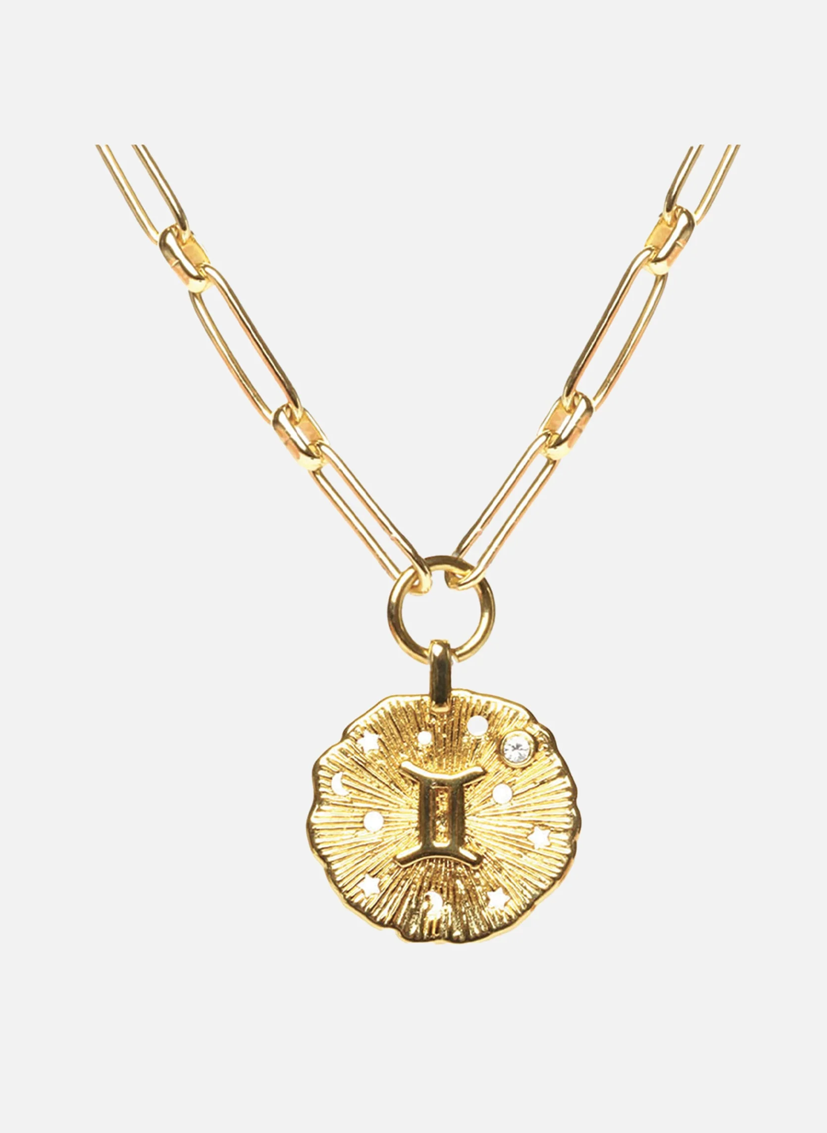 GEMEAUX - Collier chaîne gemeaux | Gris
