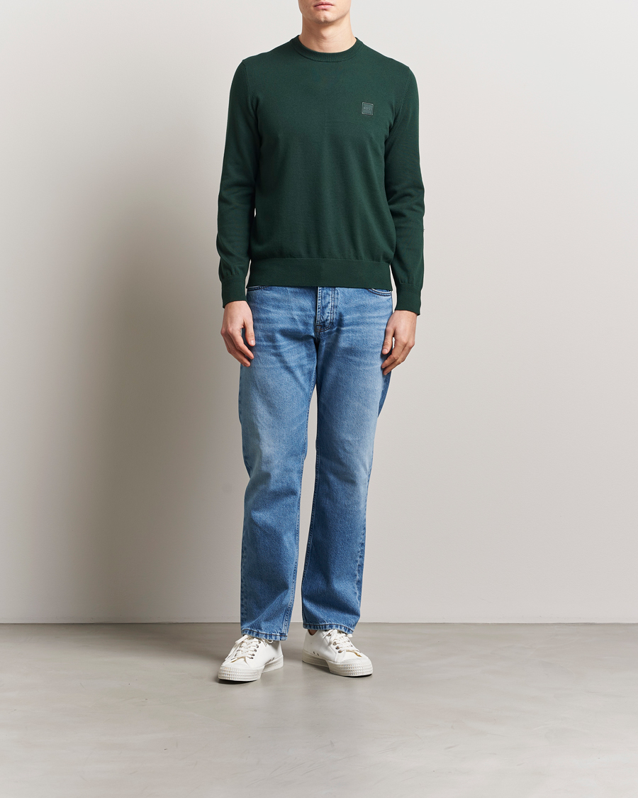 BOSS ORANGE Kanovano Knitted Sweater Open Green