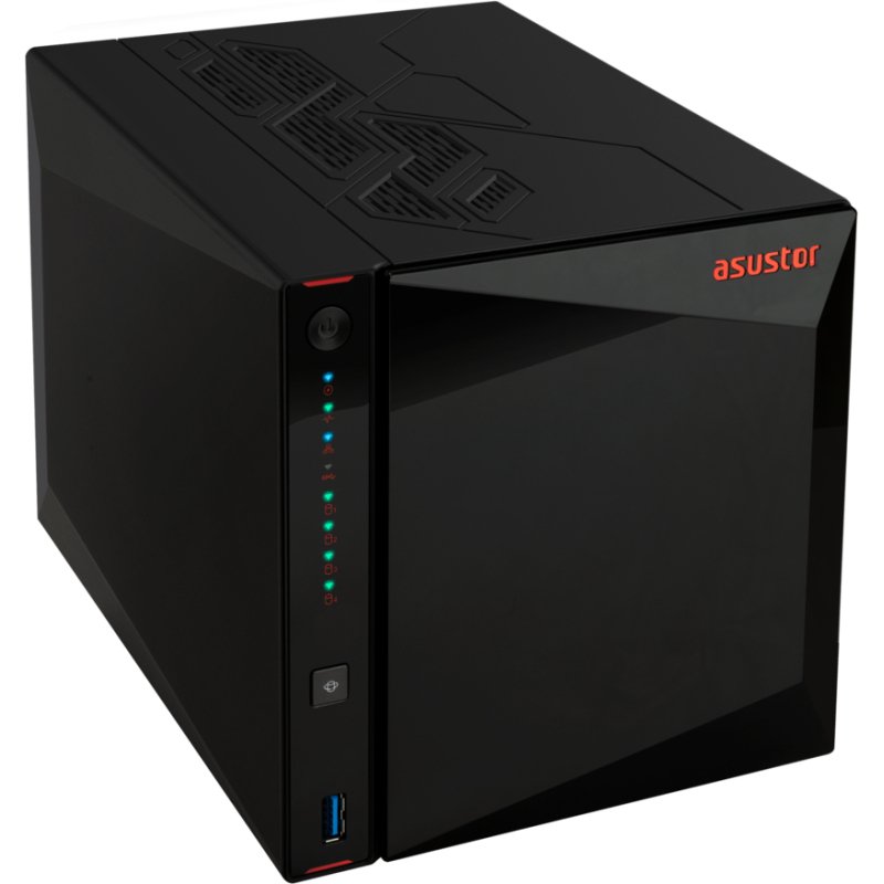 Asustor AS5404T serveur de stockage NAS Intel® Celeron® N5105 4 Go DDR4 0 To ADM Noir