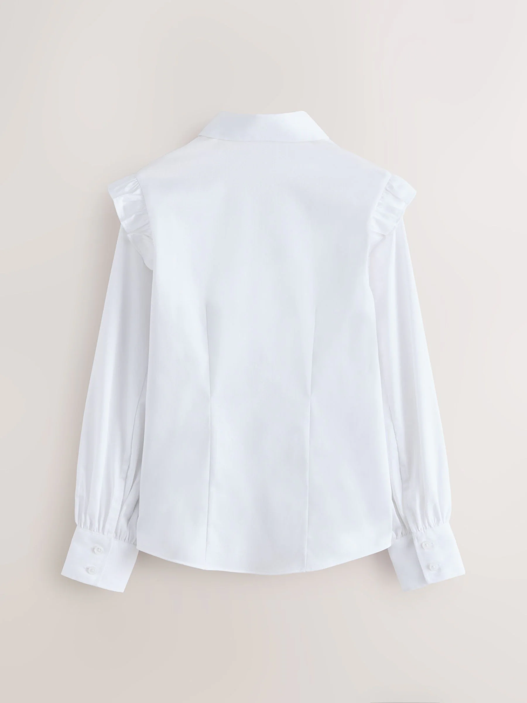 Clarks Frill Long Sleeve School Shirts 2 Pack