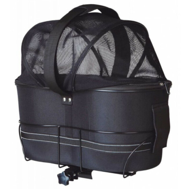 Panier vélo transport chien Trixie pour porte-bagages larges