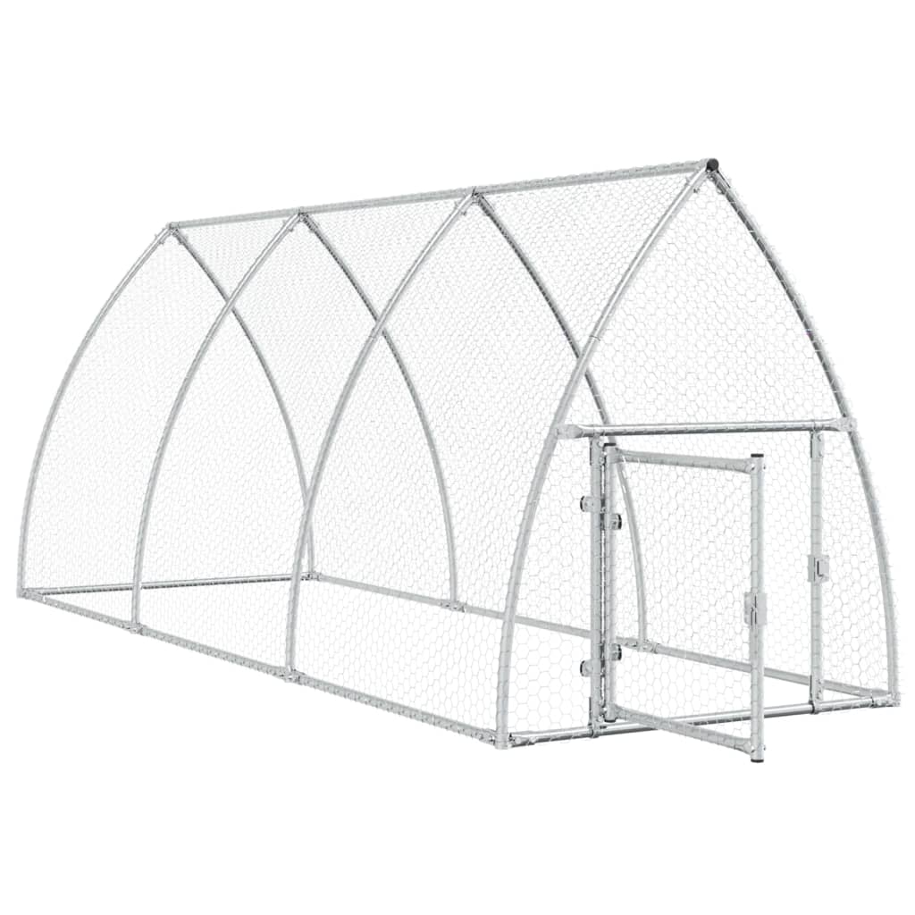 Gaiola para coelho vidaXL, aço galvanizado, prata, 100x105x120 cm