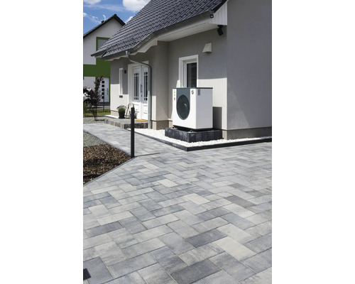 Rechthoekige straatsteen Crescendo grijs-antraciet melange met micro-afschuining 30 cm x 20 cm x 8 cm