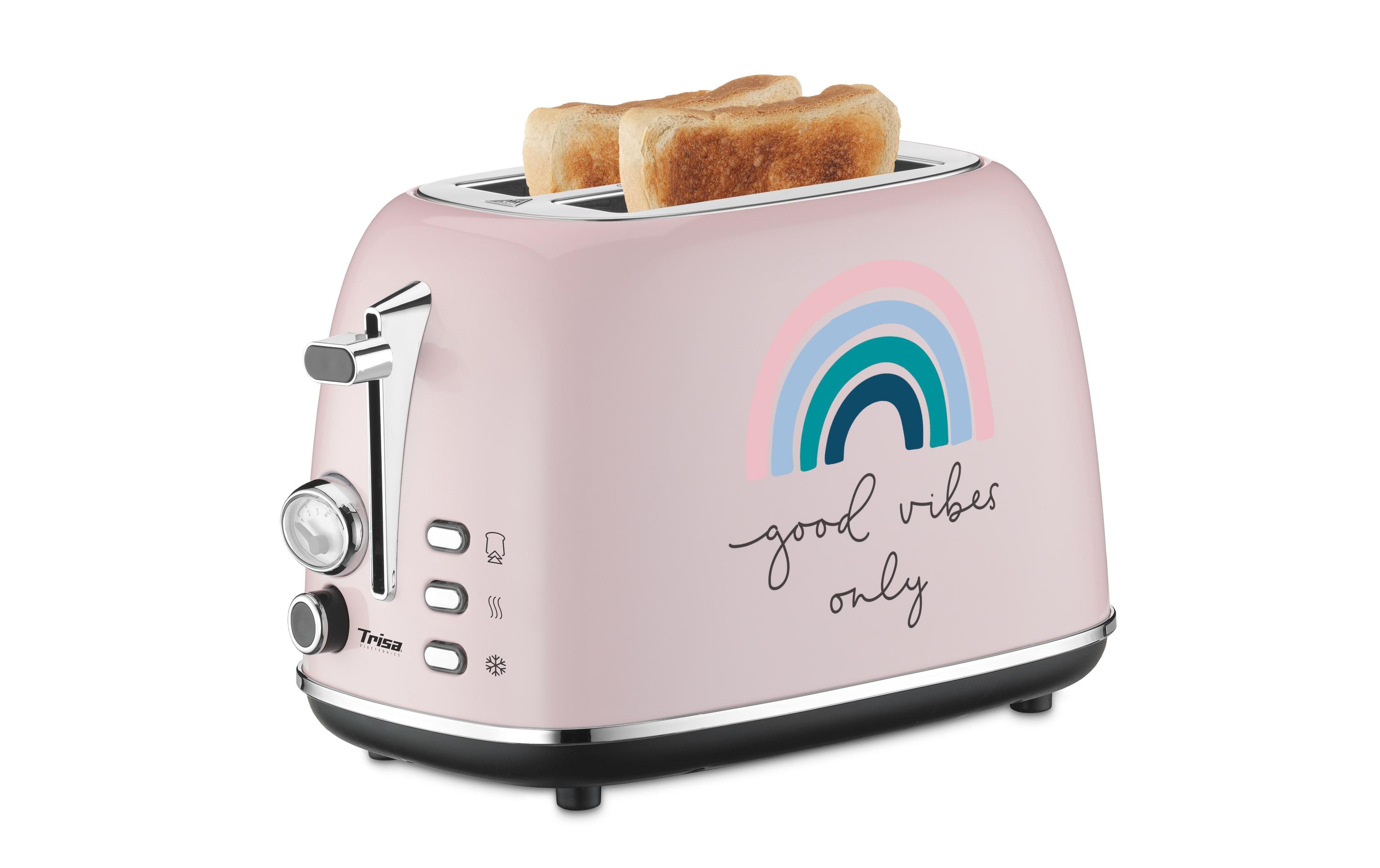 Toaster Good Vibes RosaZwei Scheiben Toaster mit 6 Bräunungsstufen