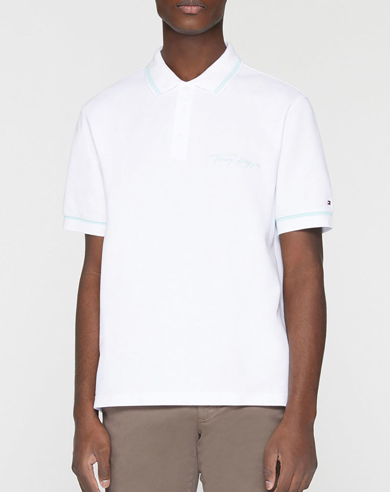 Tommy Hilfiger Polo regular fit tommy signature blanc