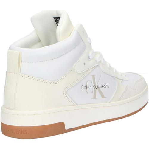 Calvin Klein Jeans - YW0YW00877 CUPSOLE MID LTH MONO Blanco
