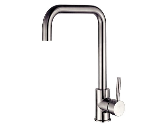 HUDOR - Mitigeur sans douchette Robinet de cuisine k128 nickel brossé collection eas