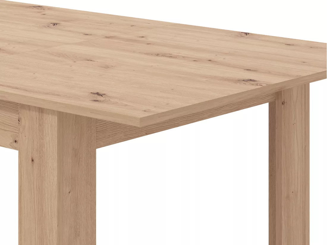 Table à manger extensible 4 à 6 personnes - Naturel clair - VENOLA