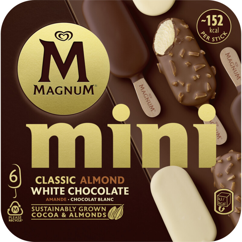 Magnum Mini classic almond white
