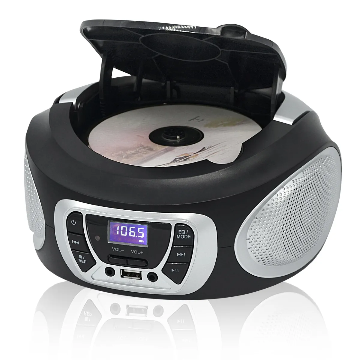 Roadstar CDR-365U/SL - Noir/Argent