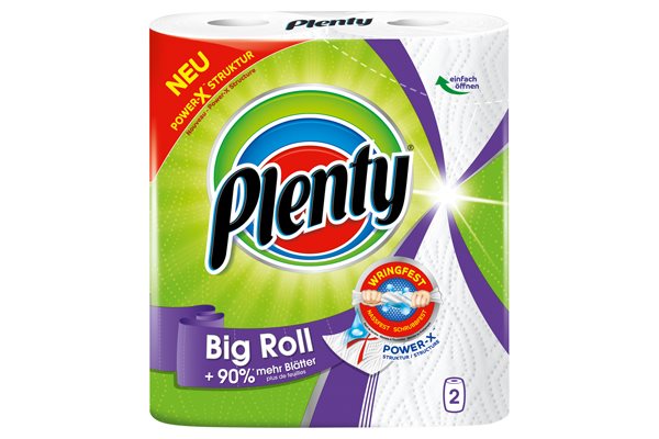 PLENTY Haushaltstücher eXtra Long 86 Blatt 2 Stk